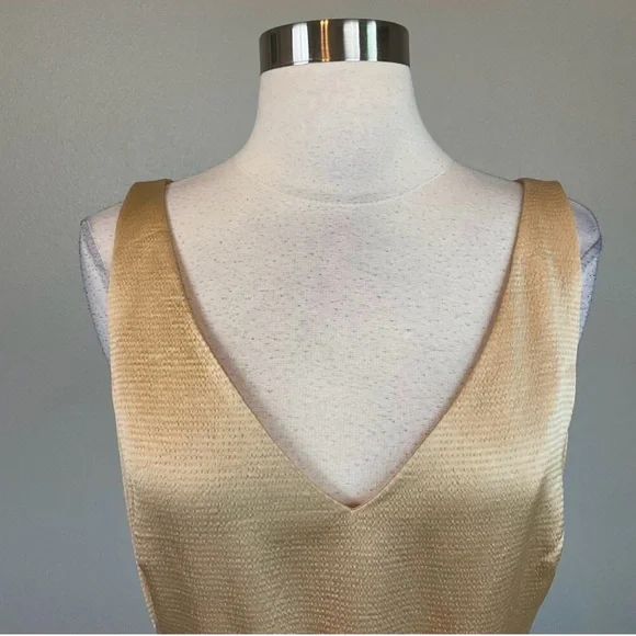Lauren Ralph Lauren Gold Sleeveless Dress - Picture 6 of 8